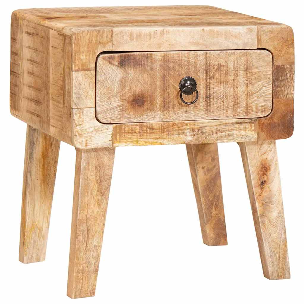 vidaXL Eindtafels met lade Bruin 40 x 32 x 46 cm massief mangohout