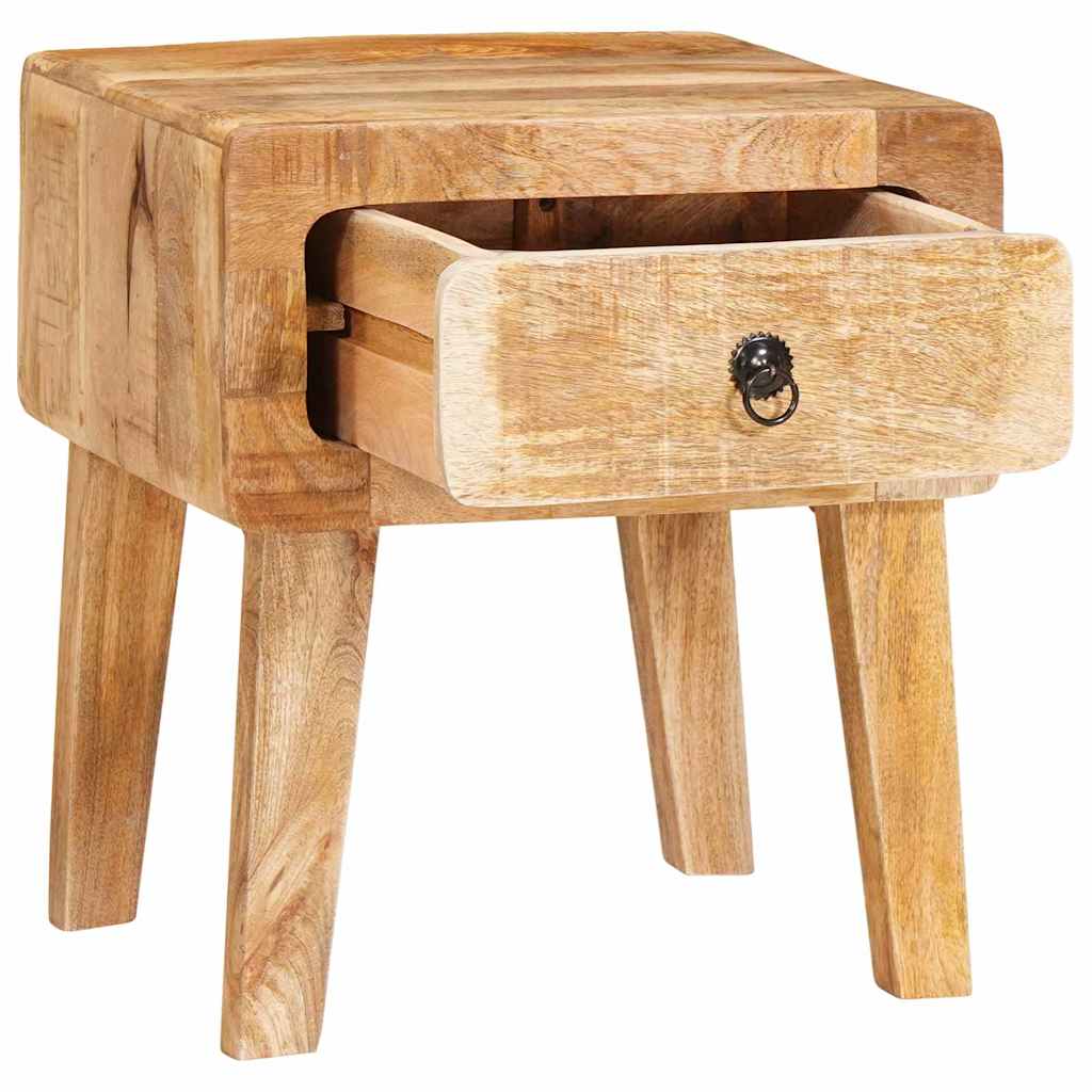 vidaXL Eindtafels met lade Bruin 40 x 32 x 46 cm massief mangohout