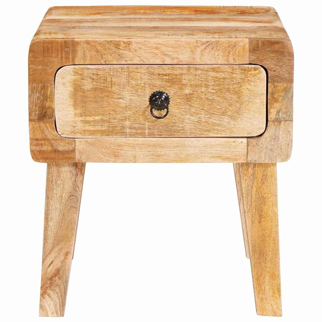 vidaXL Eindtafels met lade Bruin 40 x 32 x 46 cm massief mangohout