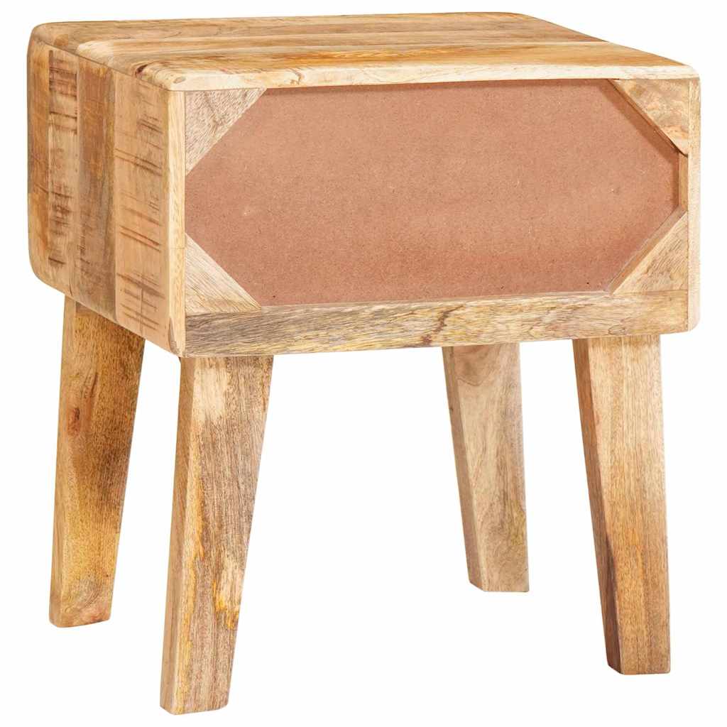 vidaXL Eindtafels met lade Bruin 40 x 32 x 46 cm massief mangohout