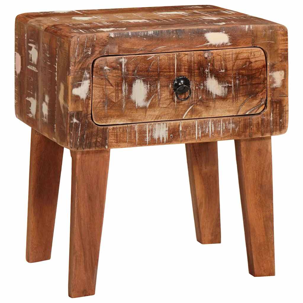 vidaXL Eindtafels met lade Bruin 40 x 32 x 46 cm massief mangohout