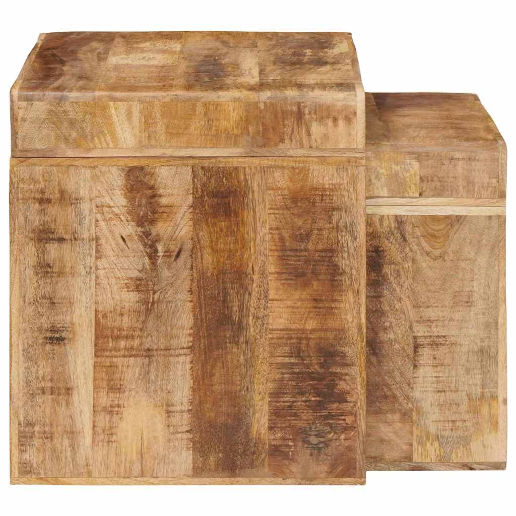 vidaXL Eindtafels Bruin massief mangohout