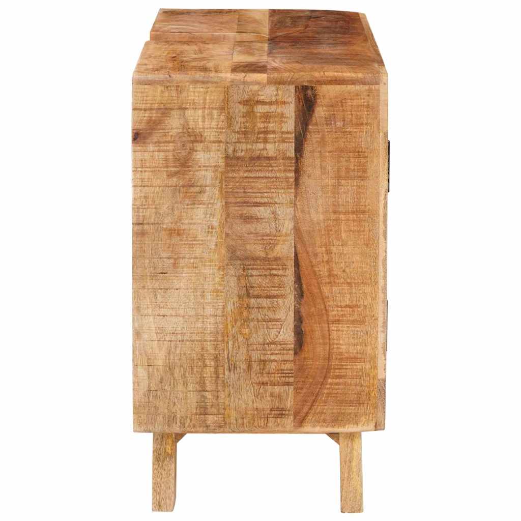 vidaXL Badkamer Kast Bruin Massief Mangohout, Geengineerd hout