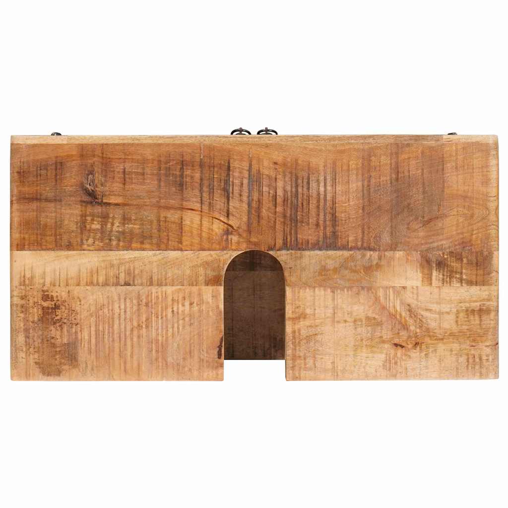 vidaXL Badkamer Kast Bruin Massief Mangohout, Geengineerd hout