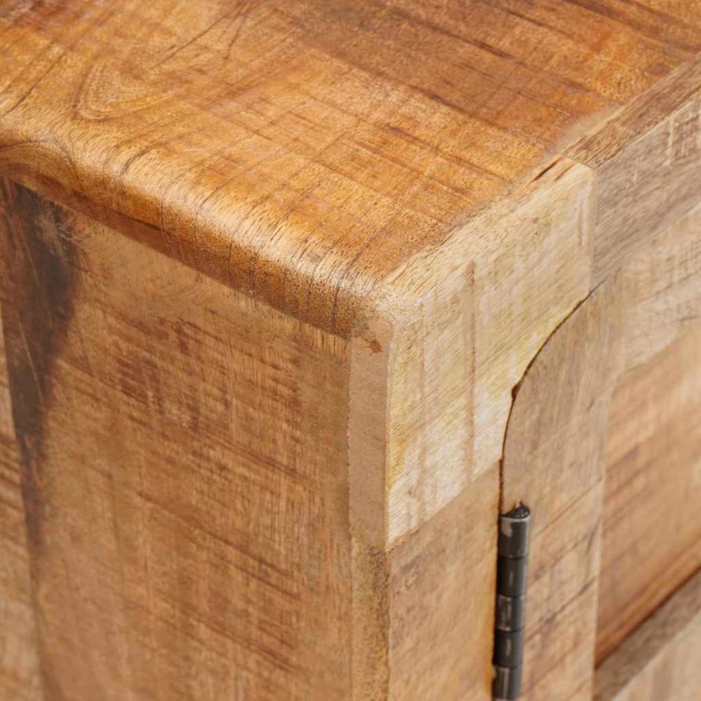 vidaXL Badkamer Kast Bruin Massief Mangohout, Geengineerd hout