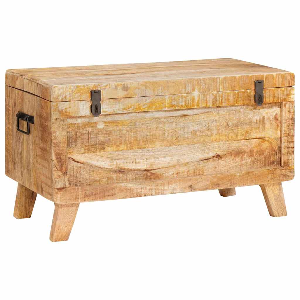 vidaXL Opslagdoos met opslag 70 x 35 x 40 cm massief mangohout