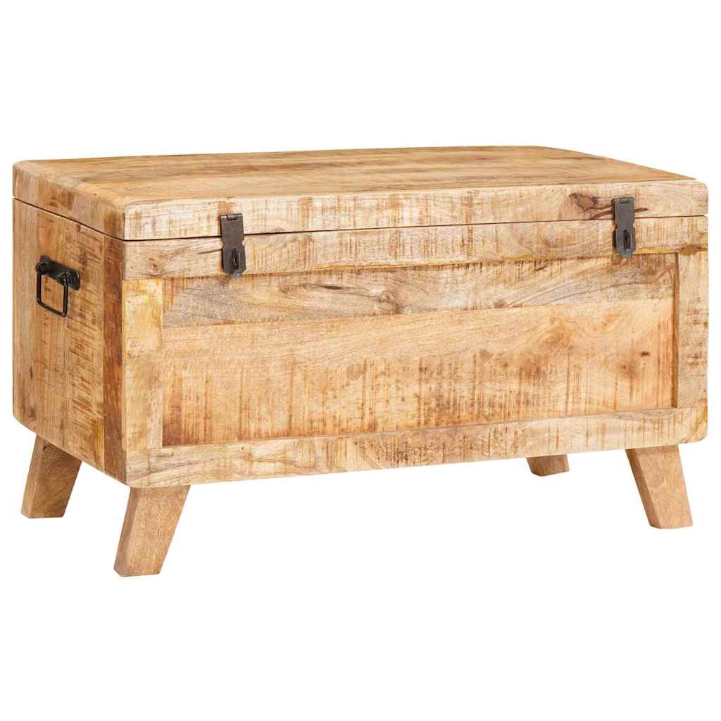 vidaXL Opslagdoos met opslag 70 x 35 x 40 cm massief mangohout