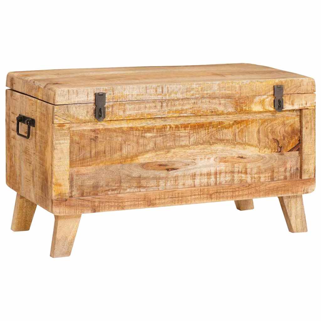 vidaXL Opslagdoos met opslag 70 x 35 x 40 cm massief mangohout