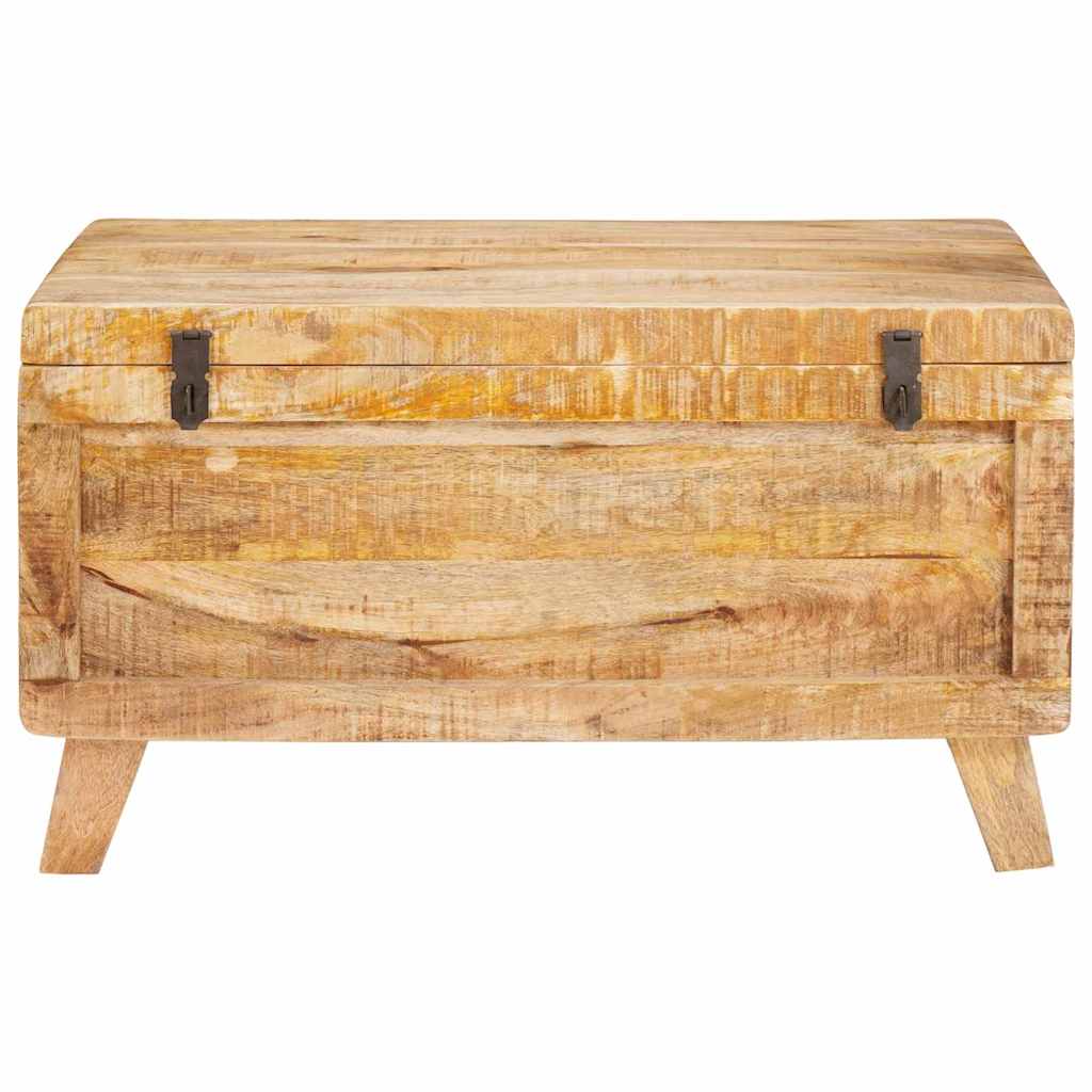 vidaXL Opslagdoos met opslag 70 x 35 x 40 cm massief mangohout