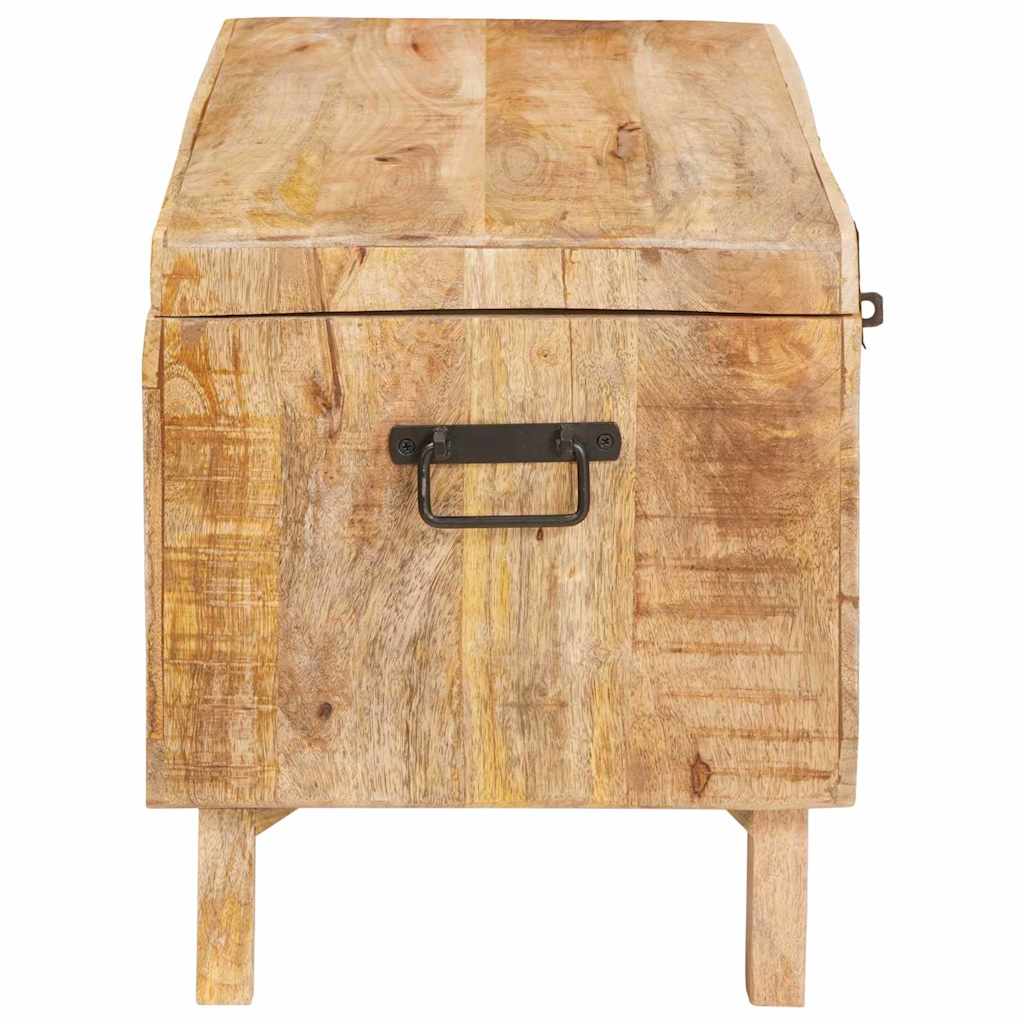 vidaXL Opslagdoos met opslag 70 x 35 x 40 cm massief mangohout