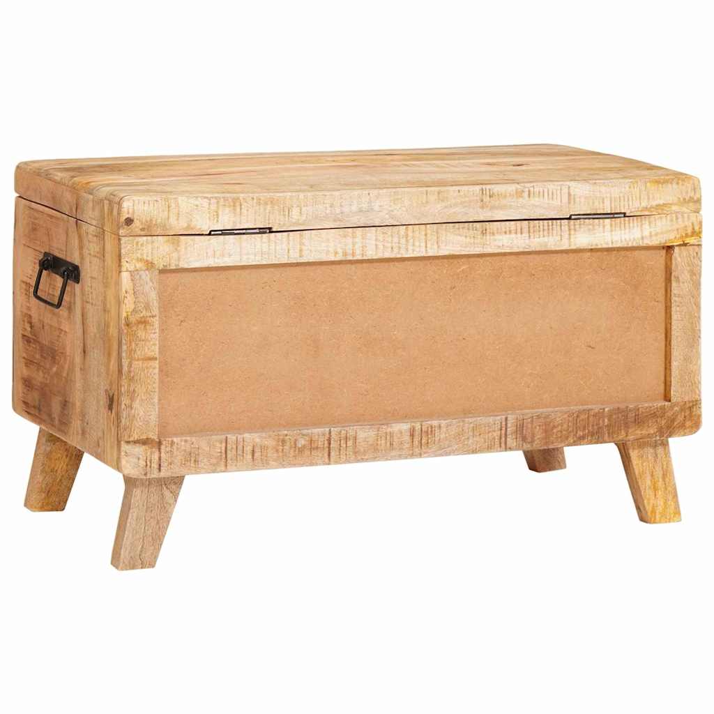 vidaXL Opslagdoos met opslag 70 x 35 x 40 cm massief mangohout