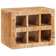 vidaXL Wijnrek Wandgemonteerd Bruin 44 x 30 x 35 cm Massief mango hout