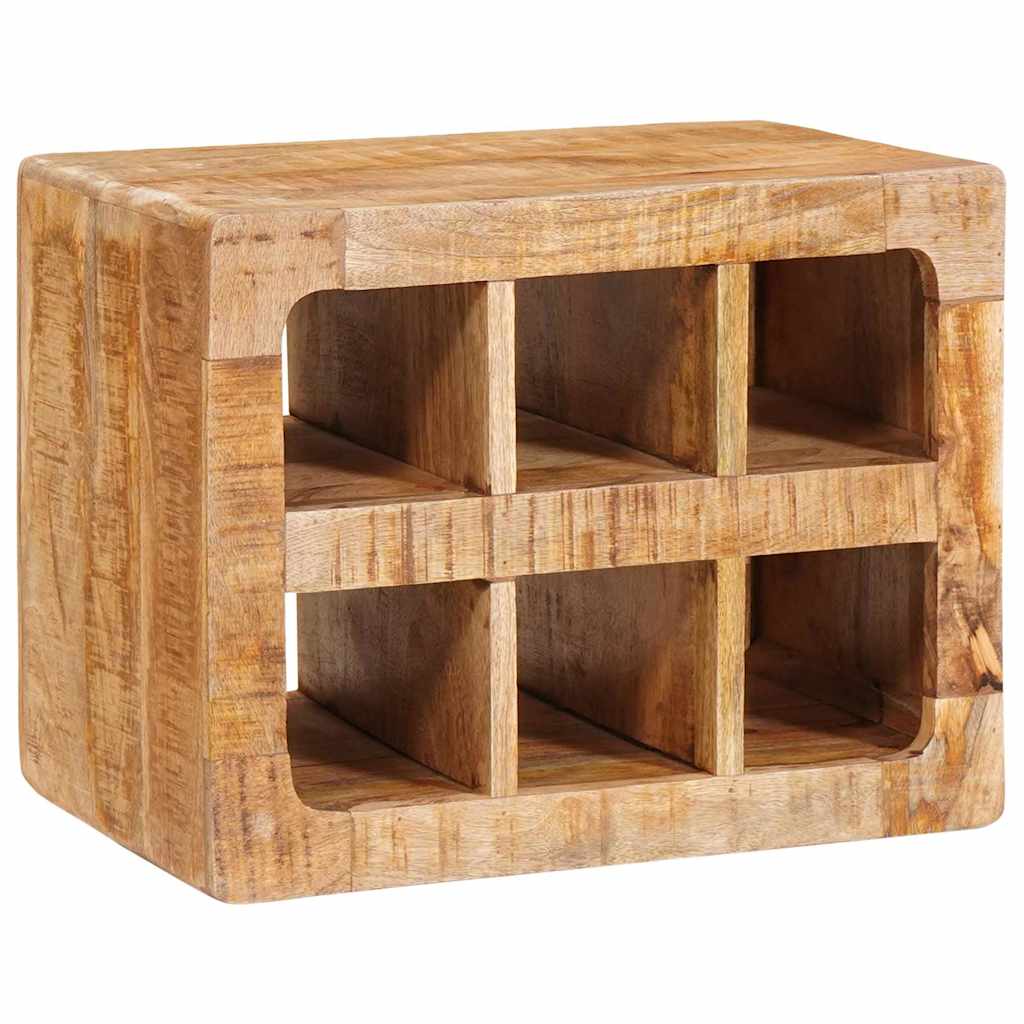 vidaXL Wijnrek Wandgemonteerd Bruin 44 x 30 x 35 cm Massief mango hout