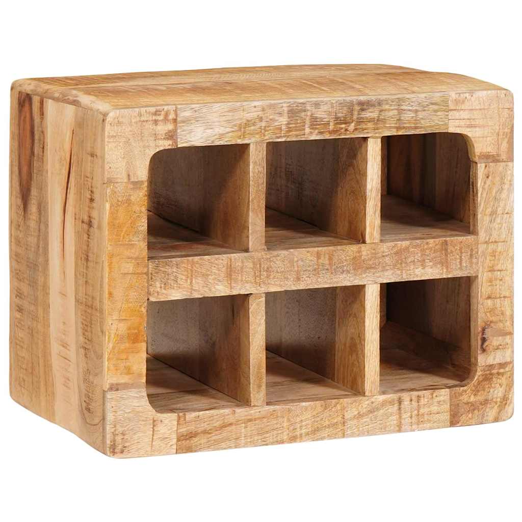 vidaXL Wijnrek Wandgemonteerd Bruin 44 x 30 x 35 cm Massief mango hout