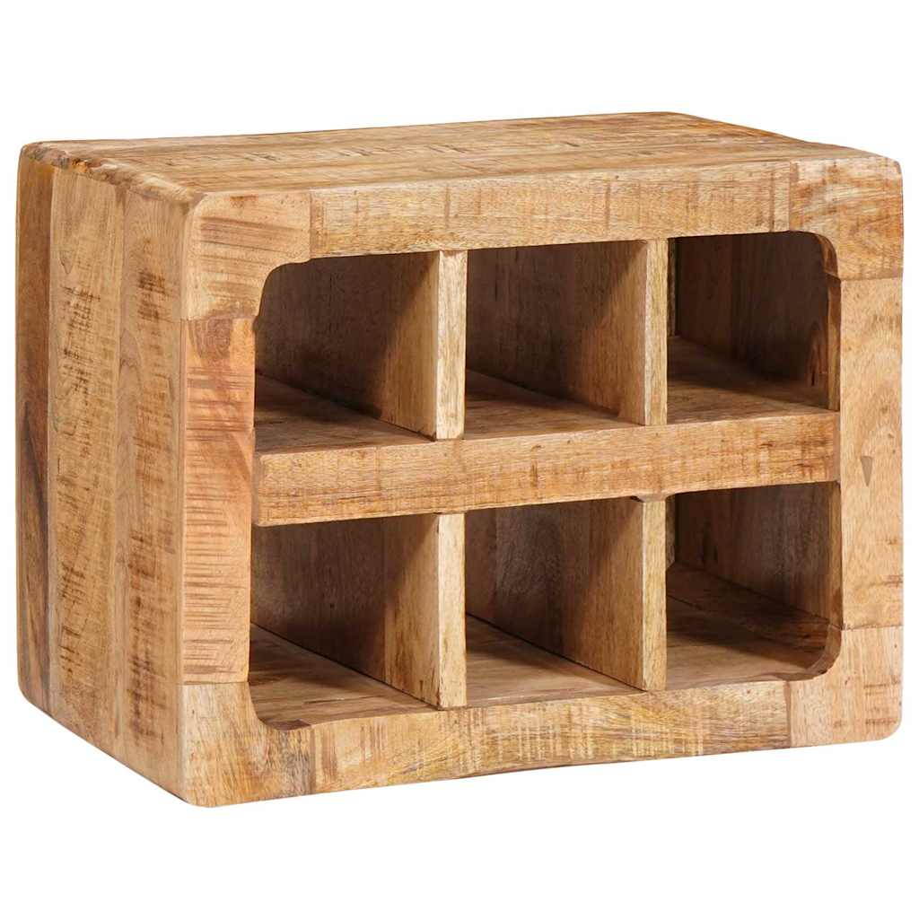 vidaXL Wijnrek Wandgemonteerd Bruin 44 x 30 x 35 cm Massief mango hout