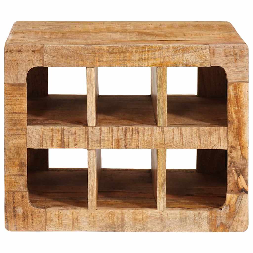 vidaXL Wijnrek Wandgemonteerd Bruin 44 x 30 x 35 cm Massief mango hout