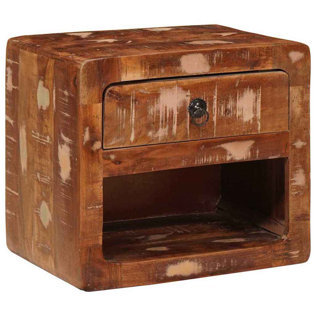 vidaXL Wandkastje met lade Bruin 40 x 30 x 36 cm massief mangohout
