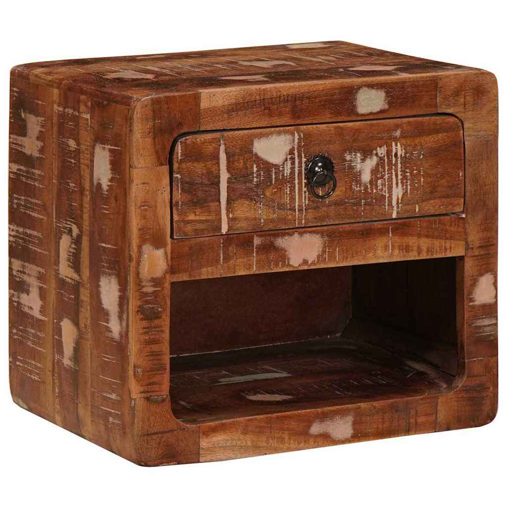 vidaXL Wandkastje met lade Bruin 40 x 30 x 36 cm massief mangohout