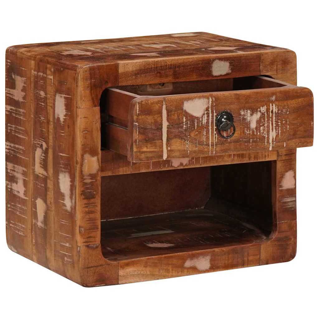 vidaXL Wandkastje met lade Bruin 40 x 30 x 36 cm massief mangohout