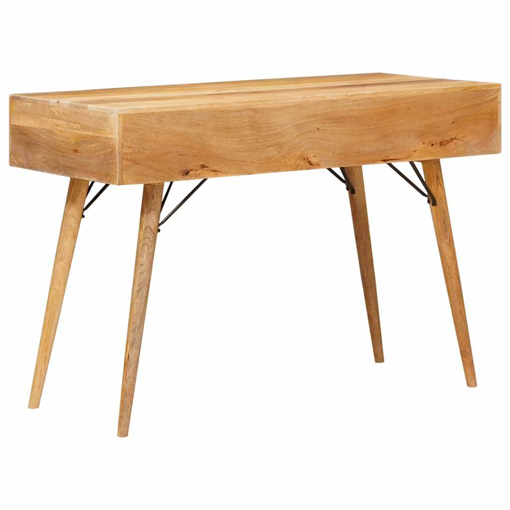 vidaXL Bureau met lades 130x50x80 cm massief mangohout