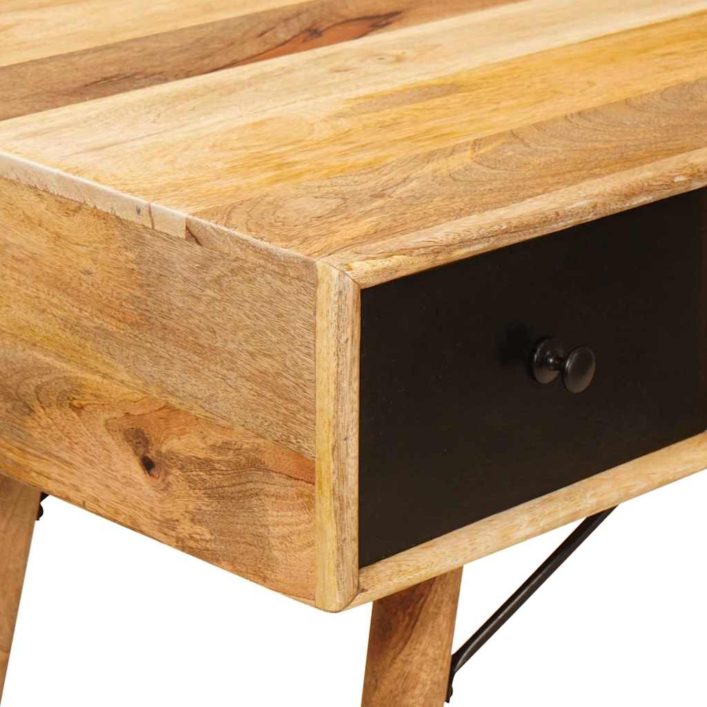 vidaXL Bureau met lades 130x50x80 cm massief mangohout