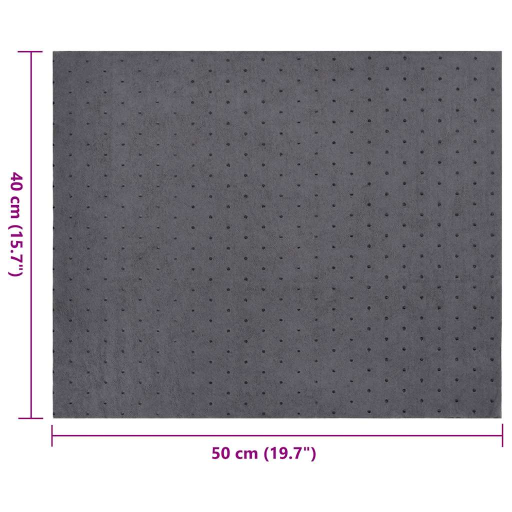 vidaXL Olie-absorberende pads 100 st 40x50 cm grijs - Aashly
