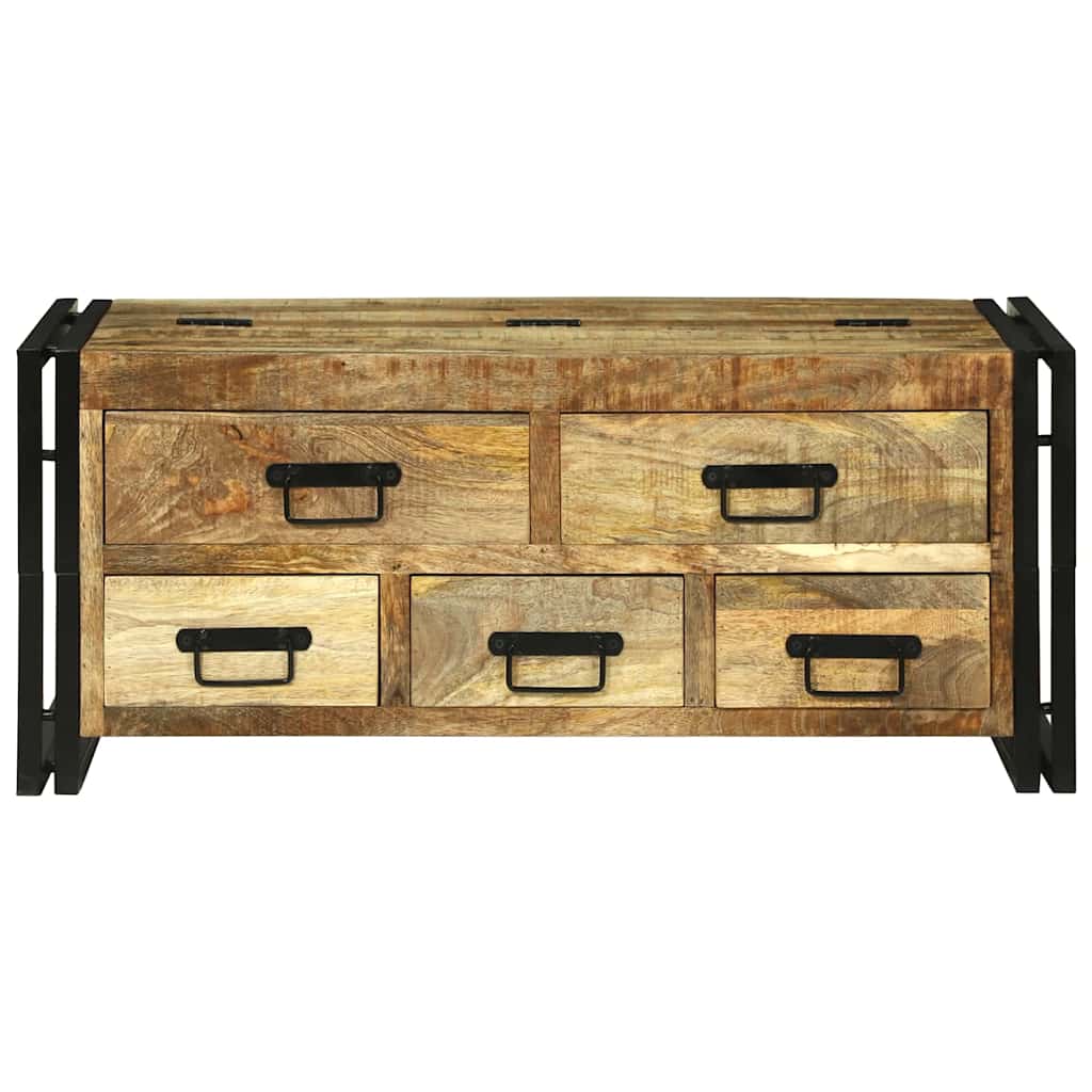 vidaXL Salontafel 90x50x38 cm Massief Hout Ruw Mango