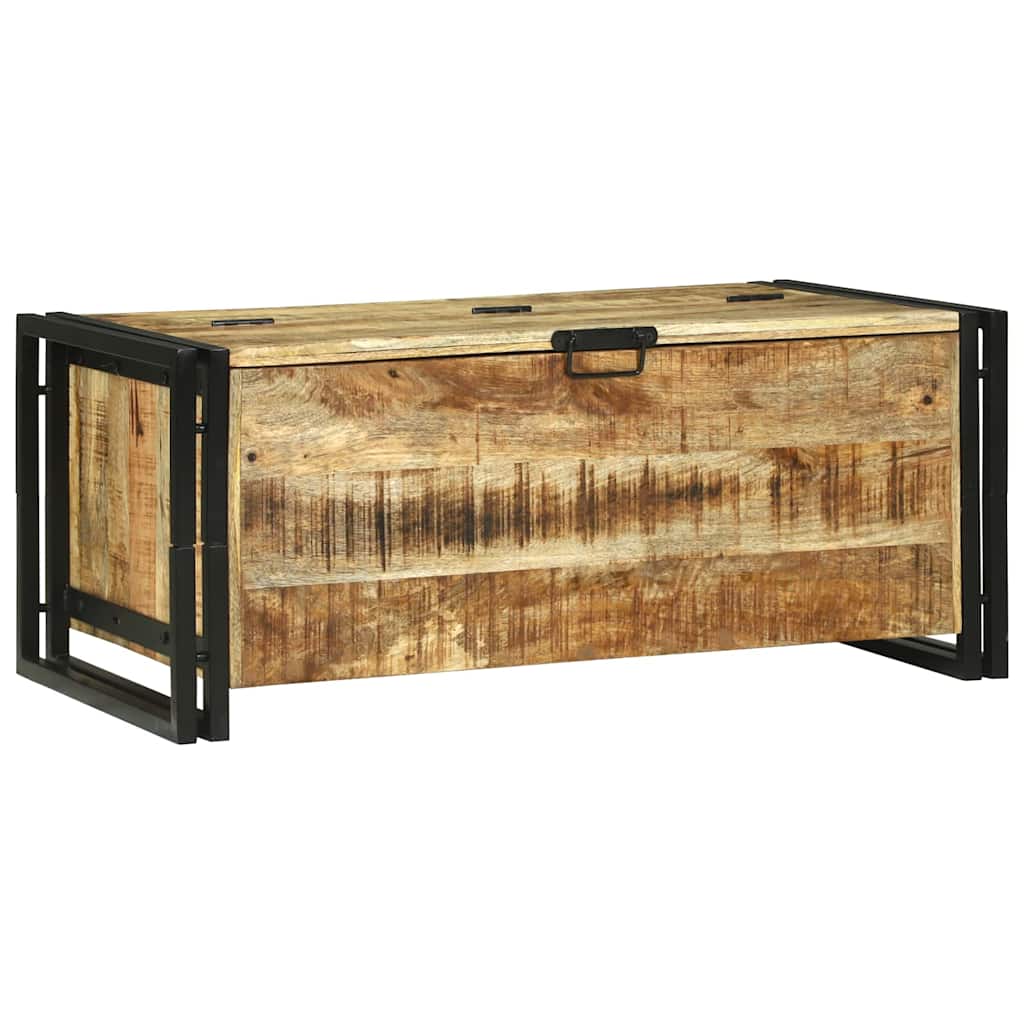 vidaXL Salontafel 90x50x38 cm Massief Hout Ruw Mango