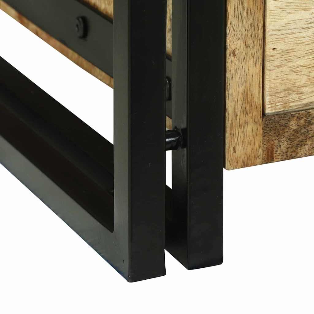 vidaXL Salontafel 90x50x38 cm Massief Hout Ruw Mango