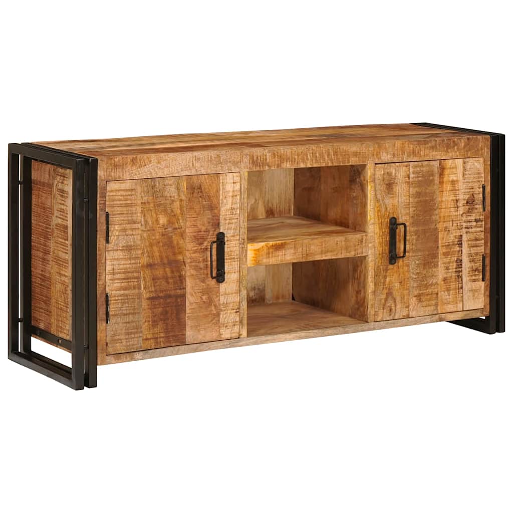 vidaXL TV-kast Bruin 120 x 30 x 50 cm Massief ruw mango hout