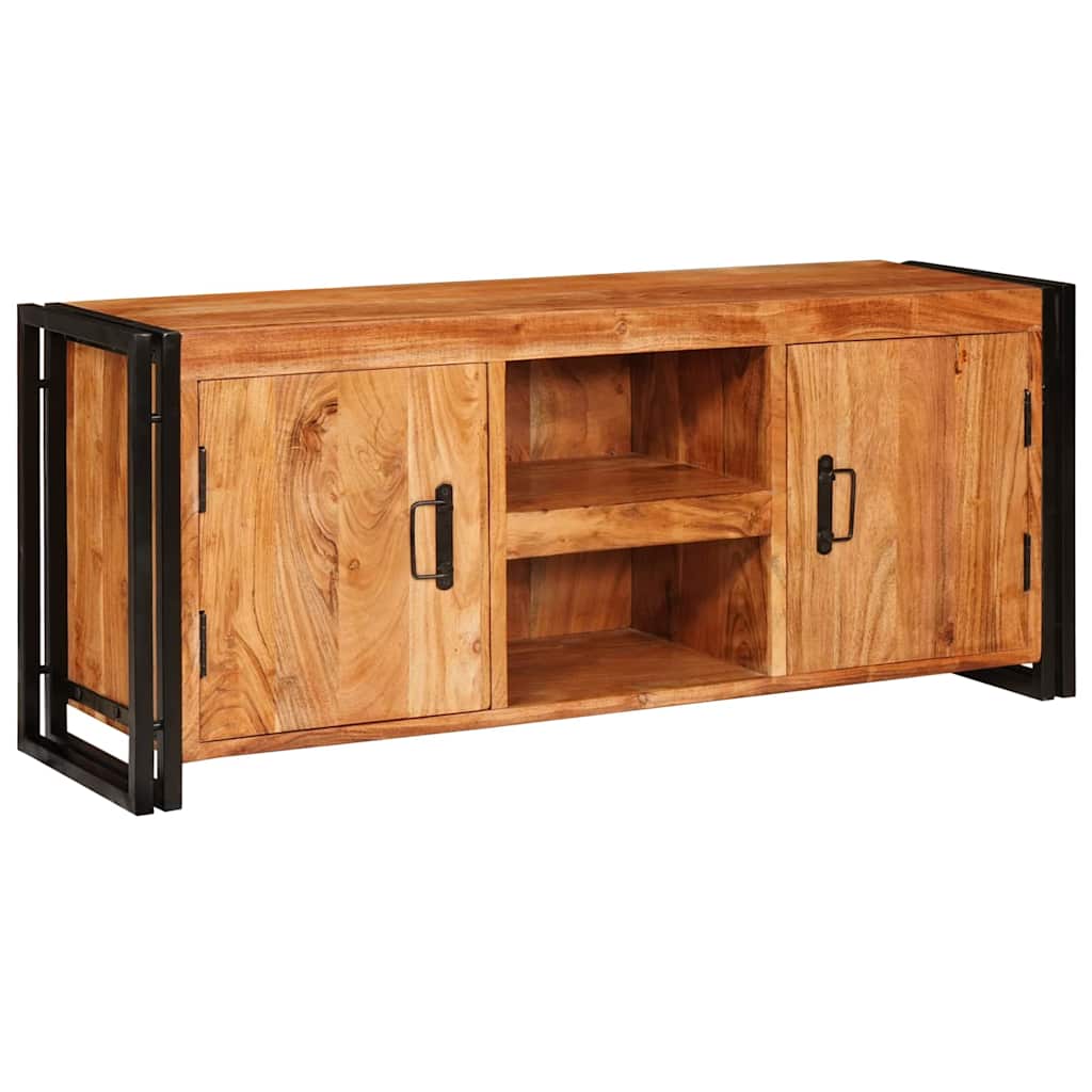 vidaXL TV-kast Bruin 120 x 30 x 50 cm Massief ruw mango hout