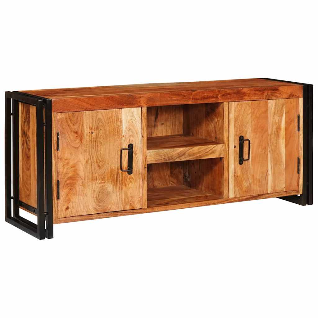 vidaXL TV-kast Bruin 120 x 30 x 50 cm Massief ruw mango hout