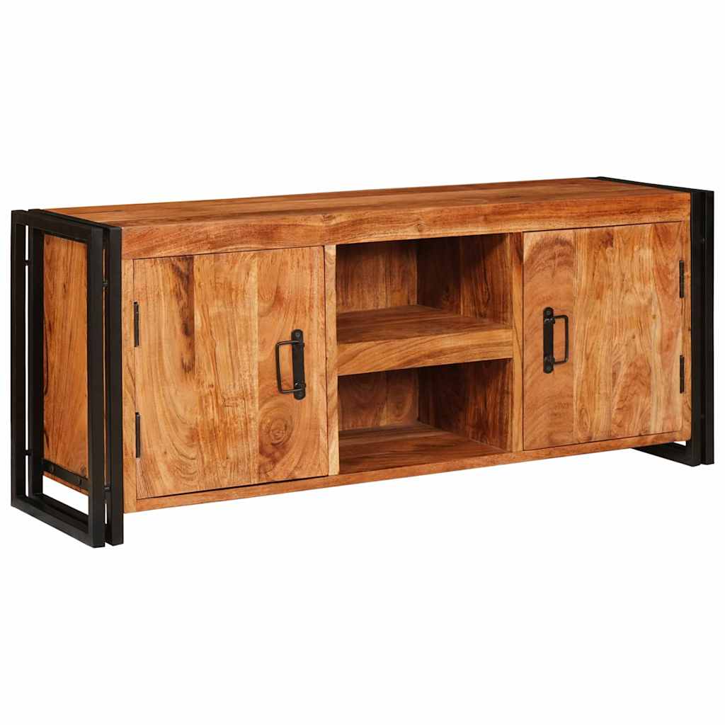 vidaXL TV-kast Bruin 120 x 30 x 50 cm Massief ruw mango hout
