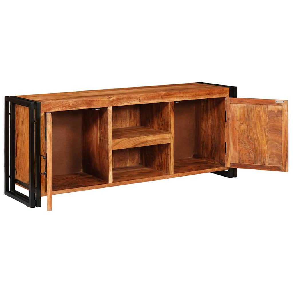 vidaXL TV-kast Bruin 120 x 30 x 50 cm Massief ruw mango hout