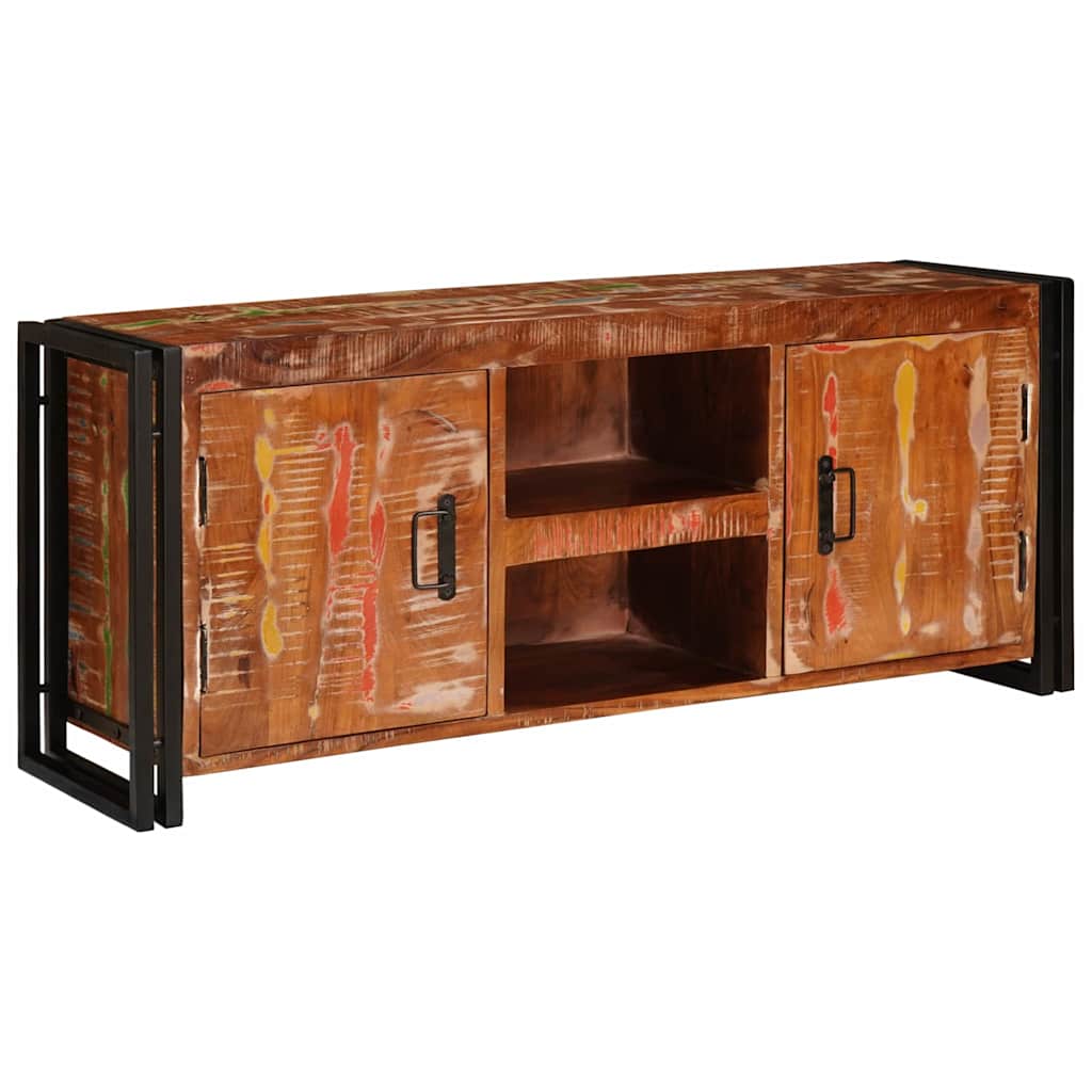 vidaXL TV-kast Bruin 120 x 30 x 50 cm Massief ruw mango hout