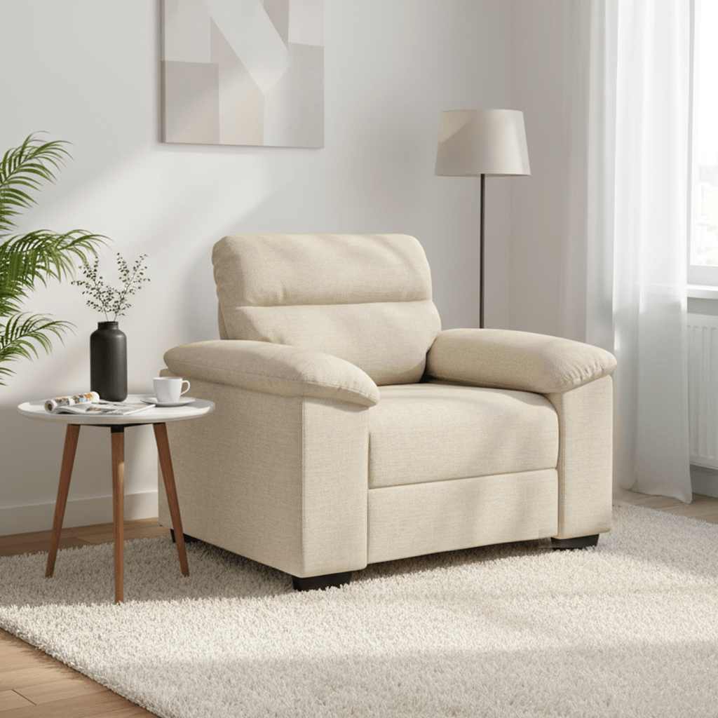 vidaXL Bankstoel 60 cm Linnen