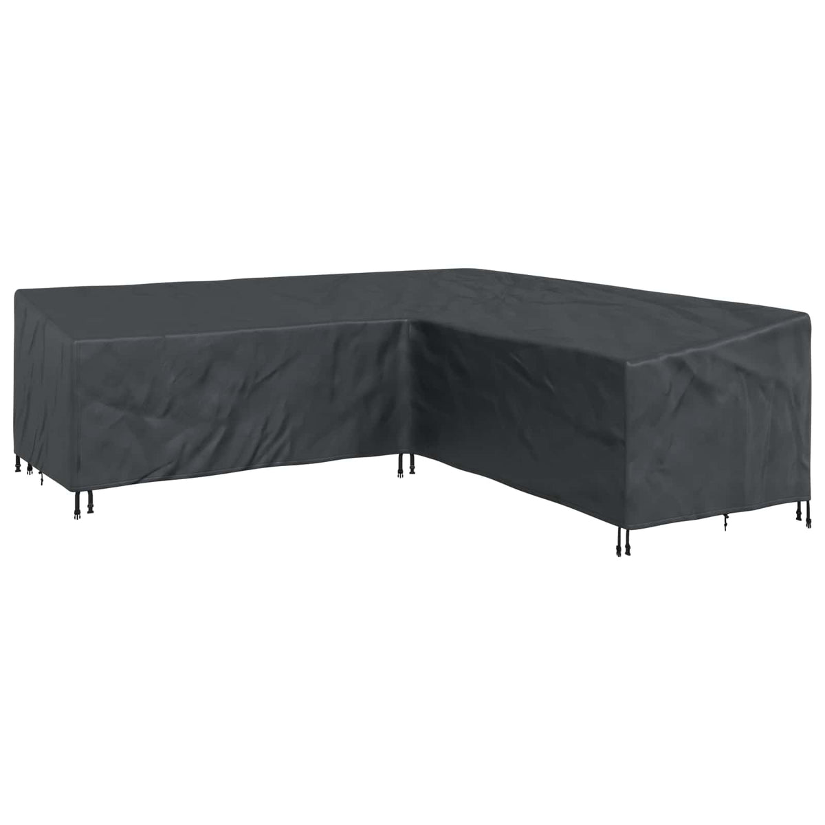 vidaXL Buitenmeubelhoes Zwart 286 x 222 x 80 cm 210D stof