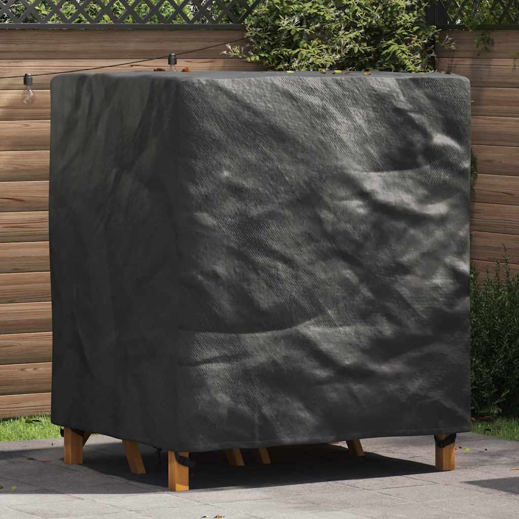 vidaXL Buitenmeubelhoes Zwart 125 x 125 x 74 cm 210D stof