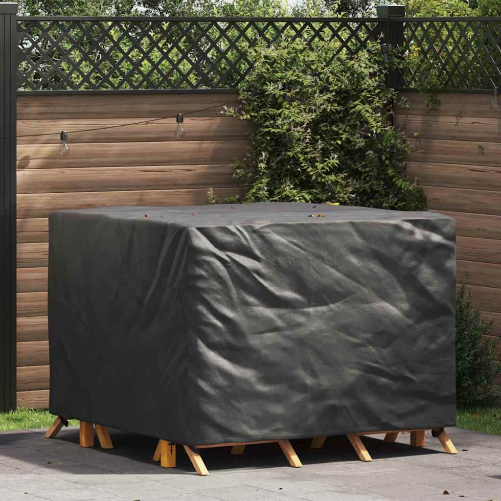 vidaXL Buitenmeubelhoes Zwart 125 x 125 x 74 cm 210D stof