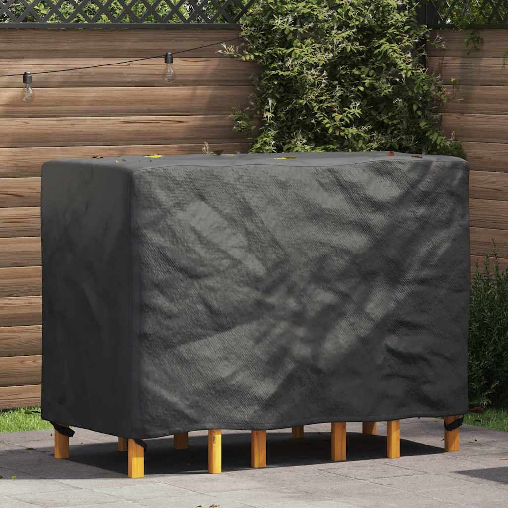 vidaXL Buitenmeubelhoes Zwart 125 x 125 x 74 cm 210D stof