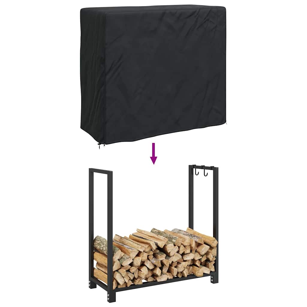vidaXL Buitenmeubelhoes Zwart 122 x 61 x 106 cm 210D stof