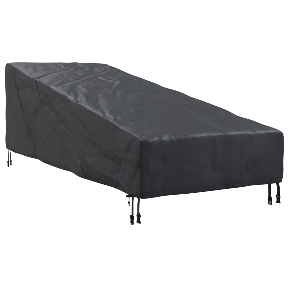 vidaXL Buitenmeubelhoes Zwart 195 x 76 x 82 cm 210D oxford stof