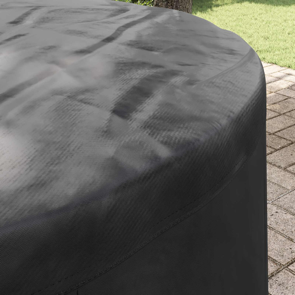 vidaXL Buitenmeubelhoes Zwart 244 x 244 x 71 cm 210D oxford stof