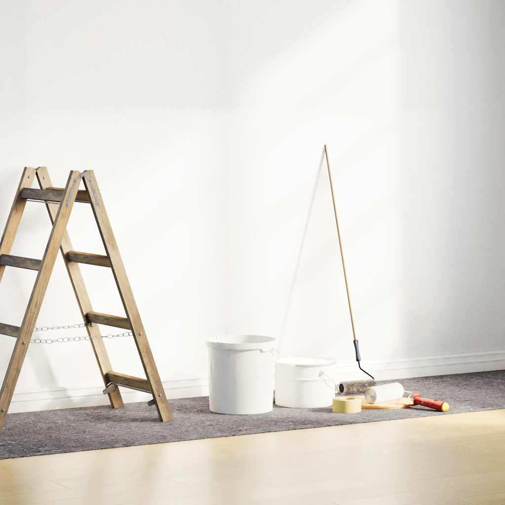 vidaXL Antislip schildersvlies 2 st 5055 cm 220 g/m² grijs - Aashly