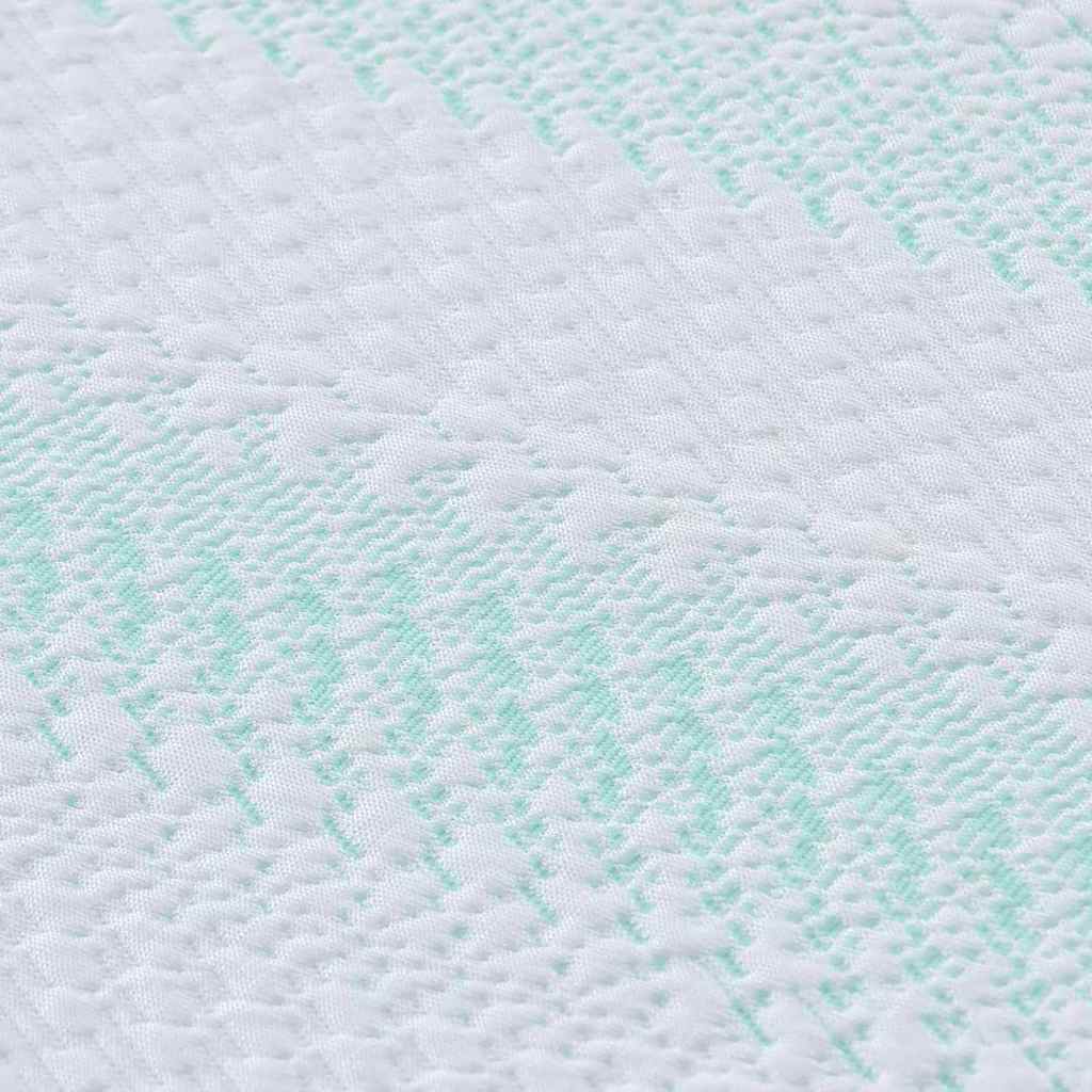 vidaXL Matraspads Wit en Groen 70 x 200 cm