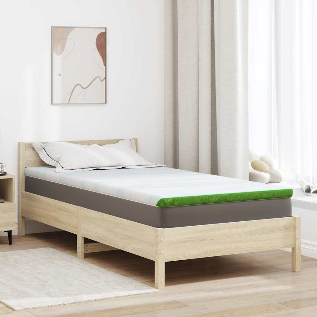 vidaXL Matraspads Wit en Groen 70 x 200 cm