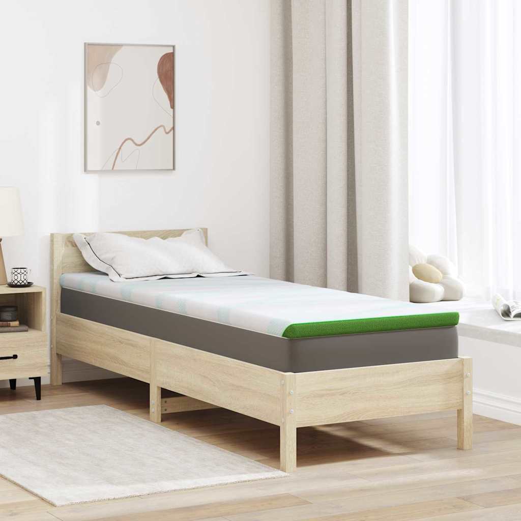 vidaXL Matraspads Wit en Groen 70 x 200 cm