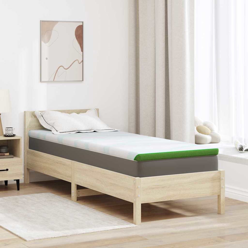 vidaXL Matraspads Wit en Groen 70 x 200 cm