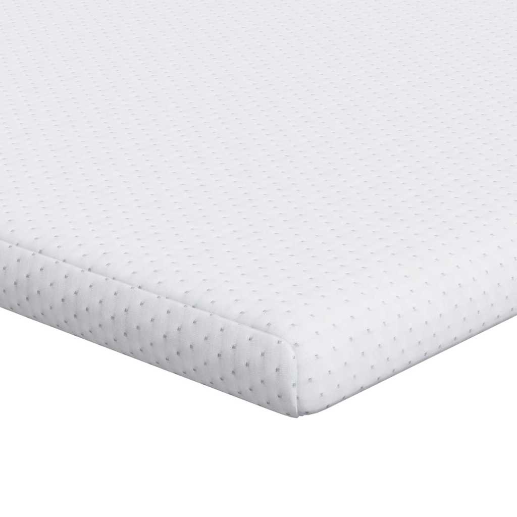vidaXL Matraspads Wit 70 x 200 cm 100% polyester jacquard stof