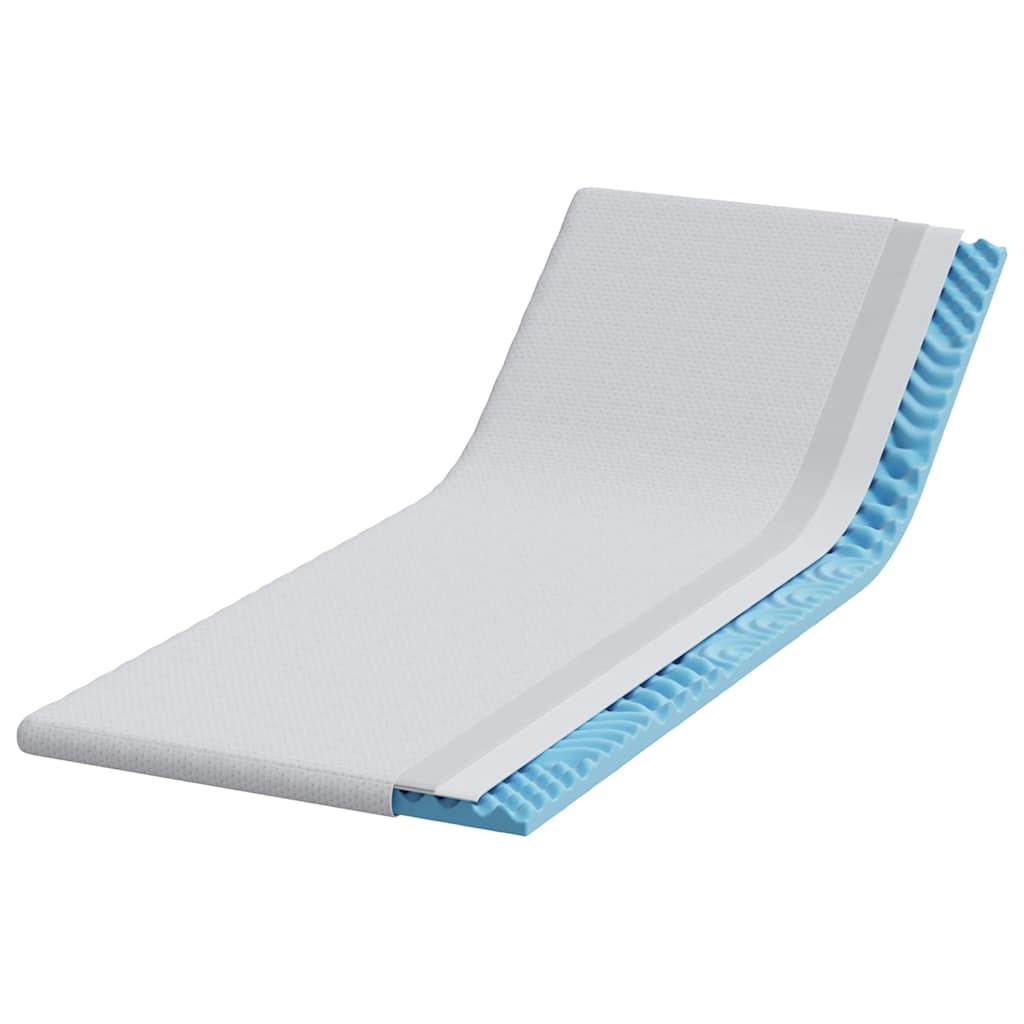 vidaXL Matraspads Wit 70 x 200 cm 100% polyester jacquard stof